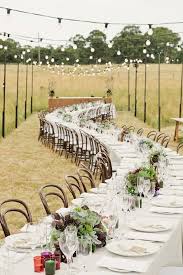 One Long Table For Guests Straight Or Wave Y Or Do A Few Curved Tables Next To Each Othe Wedding Reception Seating Field Wedding Beautiful Wedding Reception