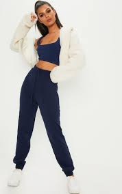 Navy Ultimate Marl Sweat Joggers Jogger Outfit Casual Cute Sweatpants Sweat Joggers