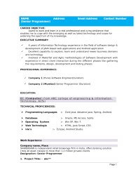 Contoh resume untuk lamaran kerja. Download Resume Format For Freshers It Engineers