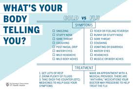 know the difference between a cold and the flu ut health