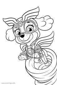 With room for all the mighty pups (figures sold separately) and one deluxe mighty vehicle (sold separately), the pups can get ready for adventures inside. Paw Patrol Mighty Pups Coloring Pages Coloring Home
