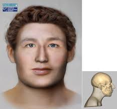 The left picture shows the facial depiction of SK196 while the right...