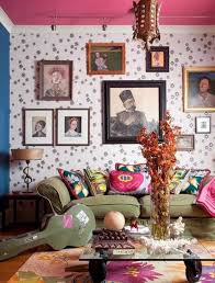 Le Style Hippie Chic Dans Le Salon 55 Idees Fraiches Design Salon Idees De Decor Style De Decoration Interieure
