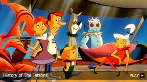 The main characters in the jetsons cartoon are george j jetson, jane jetson, judy jetson and elroy jetson. History Of The Jetsons Watchmojo Com