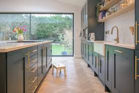 Floor tiling is more than just an impervious barrier between the feet and the floor. Shaker Kitchen Design And Herringbone Wood Floors Design Inspiration