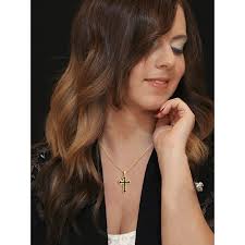 JewelersClub Diamond Cross Pendant Necklace for Women