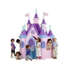 Kids Playhouse Castle Princess Play Palace 8 Tall 9 Turrets Doll House Outdoor Princess Doll House Toddler Playhouse Kids Playhouse