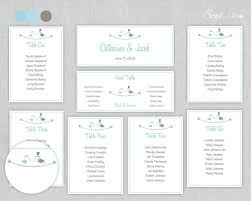 seating chart templates wedding parties free color