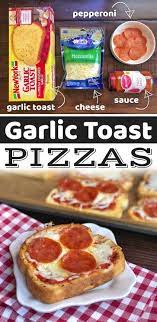 Quick Easy Mini Garlic Toast Pizzas The Lazy Dish Recipe In 2021 Easy Meals For Kids Recipes Easy Snacks For Kids