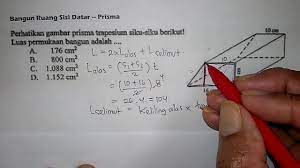 Karena sisi miring belum diketahui maka belum bsamenghitung kelilingnya, mari hitung sisi miringnya. Tutorial Bangun Ruang Sisi Datar Menghitung Luas Prisma Matematika Smp Youtube
