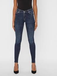 Jean slim bleu en denim stretch extensible ultra confortable. Vmlydia Taille Basse Jean Skinny Vero Moda