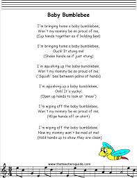Baby Bumblebee Lyrics Printout Midi And Video Preschool Songs Kindergarten Songs Classroom Songs