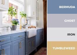 Each cabinet color combination will be paired with these easy to use white cabinet paint colors, as a consistent base: 30 Captivating Kitchen Color Schemes