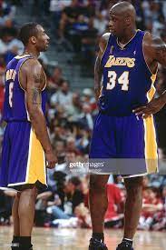 Shaquille O Neal And Kobe Bryant Of The Los Angeles Lakers Talk On Shaquille O Neal Kobe Bryant Los Angeles Lakers