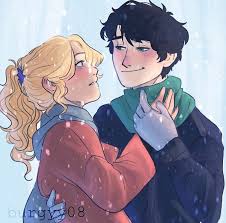 Abby On Instagram Winter Percabeth Art By Art Burgyy Percabeth Percy Jackson Art Pjo