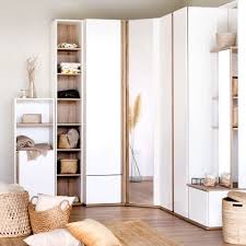 Dans un angle ce dressing a été composé avec des caissons en mélaminé (ép. Dressing D Angle 15 Modeles Pour Votre Chambre