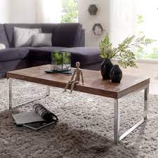 Finebuy couchtisch 2er set dunkelbraun holz massiv wohnzimmertisch beistelltisch. Couchtisch Guna Massiv Holz Sheesham Online Kaufen