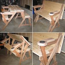 How To Build A One Piece Folding Picnic Table Out Of 2x4 Lumber Buildeazy Folding Picnic Table Folding Picnic Table Plans Diy Picnic Table