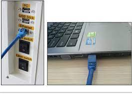 Connect the ethernet cable to a yellow lan port on your modem connect the other end of the ethernet cable to an ethernet port on your computer or laptop make sure that the ethernet light is green and flashing next to the port you have used on your modem open up your browser and confirm that you can load a webpage like telstra.com.au. Ethernet Cable Connection Thunder Laser