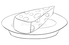 100% free pets coloring pages. A Children Coloring Book Page A Cute Plate With A Slice Of Cheese Image For Relaxing Line Art Style Illustration Stock Vector Illustration Of Coloring Doodle 141796543