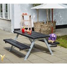 Kindersitzgruppe Alpha Fur Garten Aus Holz Schwarz 118x118 Kindersitzgruppe Gartenmobel Sets Sitzen