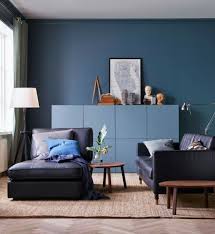 blue walls woonkamer ideeen klein thuisdecoratie meubelontwerp