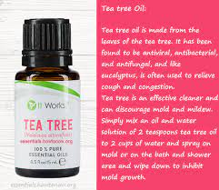 Tea Tree Essential Oil Cleaner Can Discourage Mold And Mildew Simply Mix An Oil And Water Solution Of 2 Teasp Essential Oil Cleaner Essential Oil Set It Works