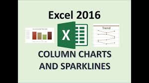 excel 2016 sparklines how to insert and create a sparkline chart in ms column and line charts