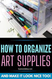 How To Organize Lettering And Watercolor Supplies Art Supply Organization Watercolor Supplies Art Supplies
