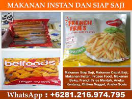 0812 1697 4795 Kentang Siap Goreng Nugget Ayam Stick Sosis Sehat Makanan Beku Ayam Beku Kentang Goreng