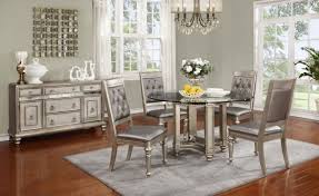 Check spelling or type a new query. 106470 Bling Game Metallic Dining Set Round Table Glass Top