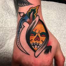 Photo By Insvlar On Instagram Cardiff Cardifornia Cardiffbay Adamstown Residentartist Handjammer Reaper G Hand Tattoos Reaper Tattoo Tribal Tattoos
