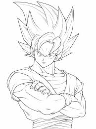 Goku super saiyan goku e vegeta dragon ball z dragon z goku wallpaper wallpaper animes akira goku ultra instinct wallpaper ssj3. Goku Coloring Pages Free Printable Of The Main Character Dragon Ball Z