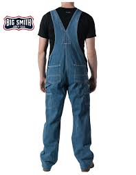 Big Smith Stonewashed Denim Bib Overalls