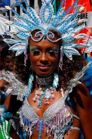 Port Of Spain Trinidad And Tobago Girl With Blue Trinidad Carnival Carnival Carnival Festival