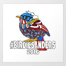 He grew up in brooklyn as the youngest of two sons of jewish immigrants from poland. Bernie Sanders Bird Birdie Sanders Feel The Bern Art Print By Speedwagondesign Society6