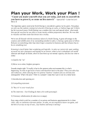 Pdf Plan Your Work Work Your Plan