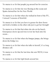 Burnns Roast And Good Yo Mama Jokes