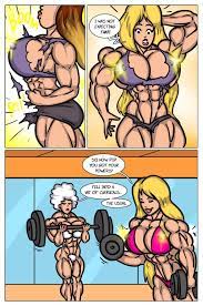 Female muscle comics