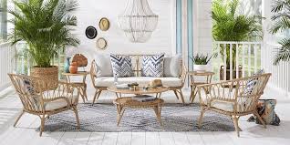 Catalina Natural 4 Pc Outdoor Seating Set Outdoor Seating Set Porch Furniture Layout Patio Seating Arrangement