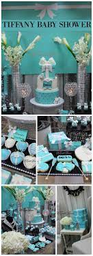 Tiffany S Baby Shower Baby Co Catch My Party Tiffany Baby Showers Tiffany Baby Shower Theme Baby Shower Princess