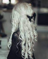 Pin By Therese On Blond White Hair Hair Styles Long White Hair Frontal Hairstyles