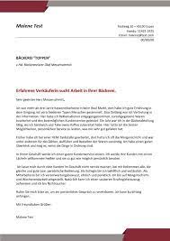 Verkauferin Backerei Cv Bewerbung