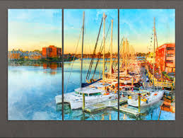 Hampton Canvas Print, Hampton Painting, Hampton Wall Art, Virginia