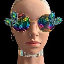Peacock Glasses