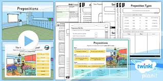 Prepositional phrase is a group of words comprising a preposition, its object, and a modifier of the object. Prepositions Lesson Plan 2nd Grade English Teacher Made