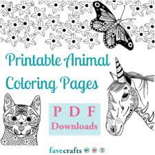 Here, you will find free coloring pages of animals to print. 37 Printable Animal Coloring Pages Pdf Downloads Favecrafts Com