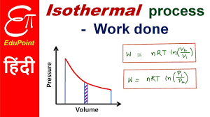 Work Done In Isothermal Process In Thermodynamics In Hindi Youtube