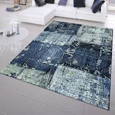 Hochflor teppich blaues wohnzimmer kurzflor teppiche wohnzimmerteppich shabby chic design teppich shabby blaue wohnzimmer moderne muster. Kurzflor Teppich Abstrakt Shabby Chic Blau Teppichmax