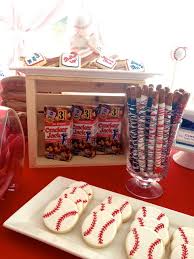 Baby shower decorations have come a long way! Baseball Baby Shower Party Ideas Photo 6 Of 11 Baseball Baby Shower Baseball Baby Shower Theme Sports Baby Shower